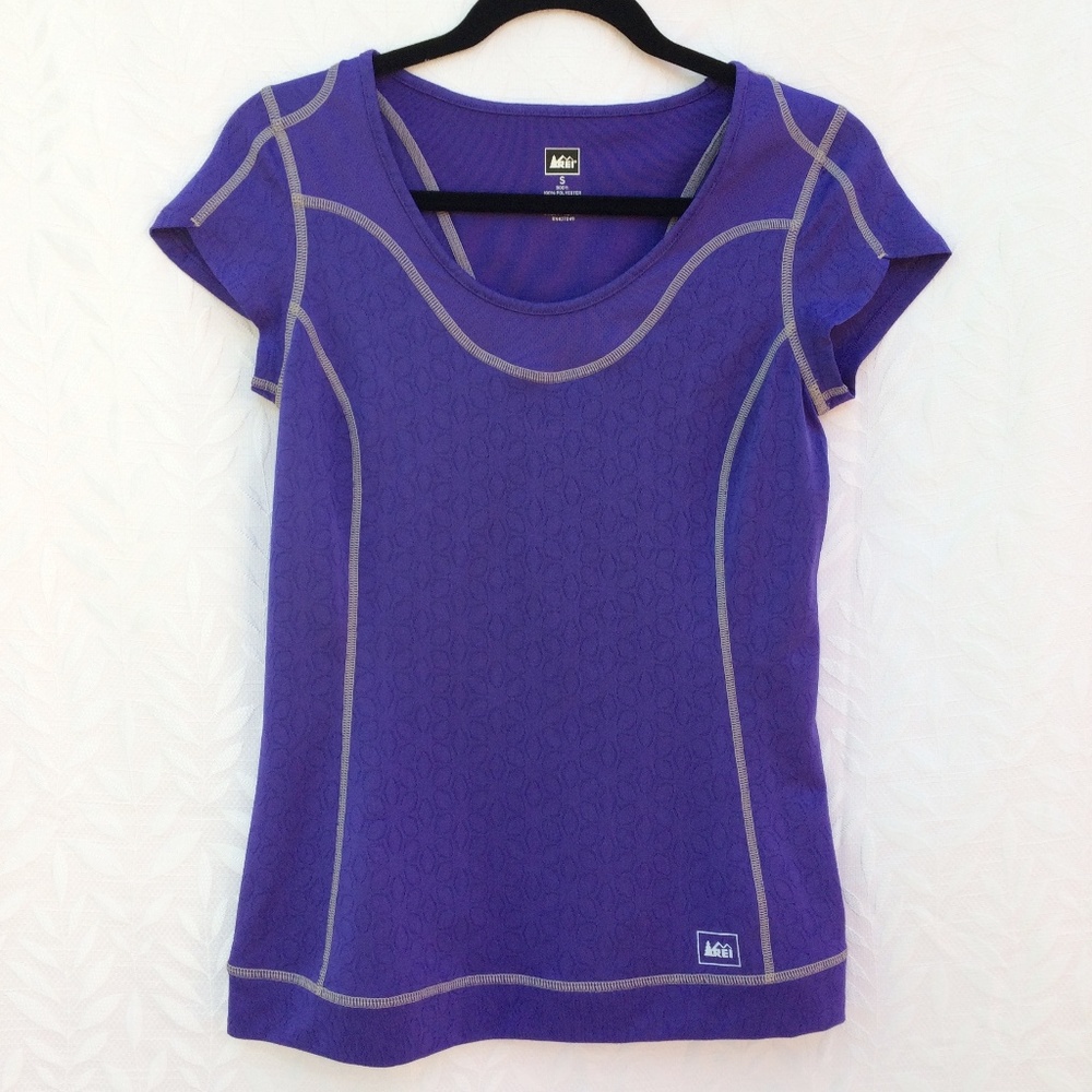 REI Co-op Fleet Crew Women's Purple Athletic Top S